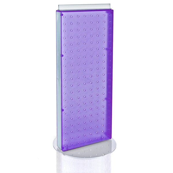 Azar Displays Non-Revolving 8"W x 20.75"H Pegboard Counter Display 700509-PUR - main